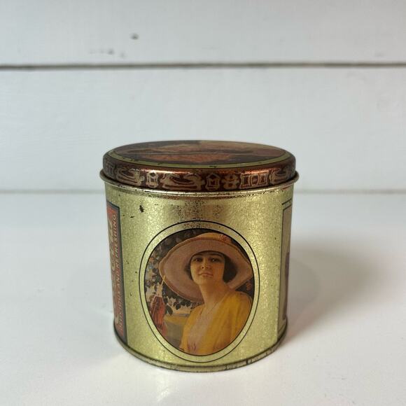 VTG 1984 Coca Cola Gibson Girl Coke Tin Storage Container Cylinder Bristol Ware - Picture 3 of 7